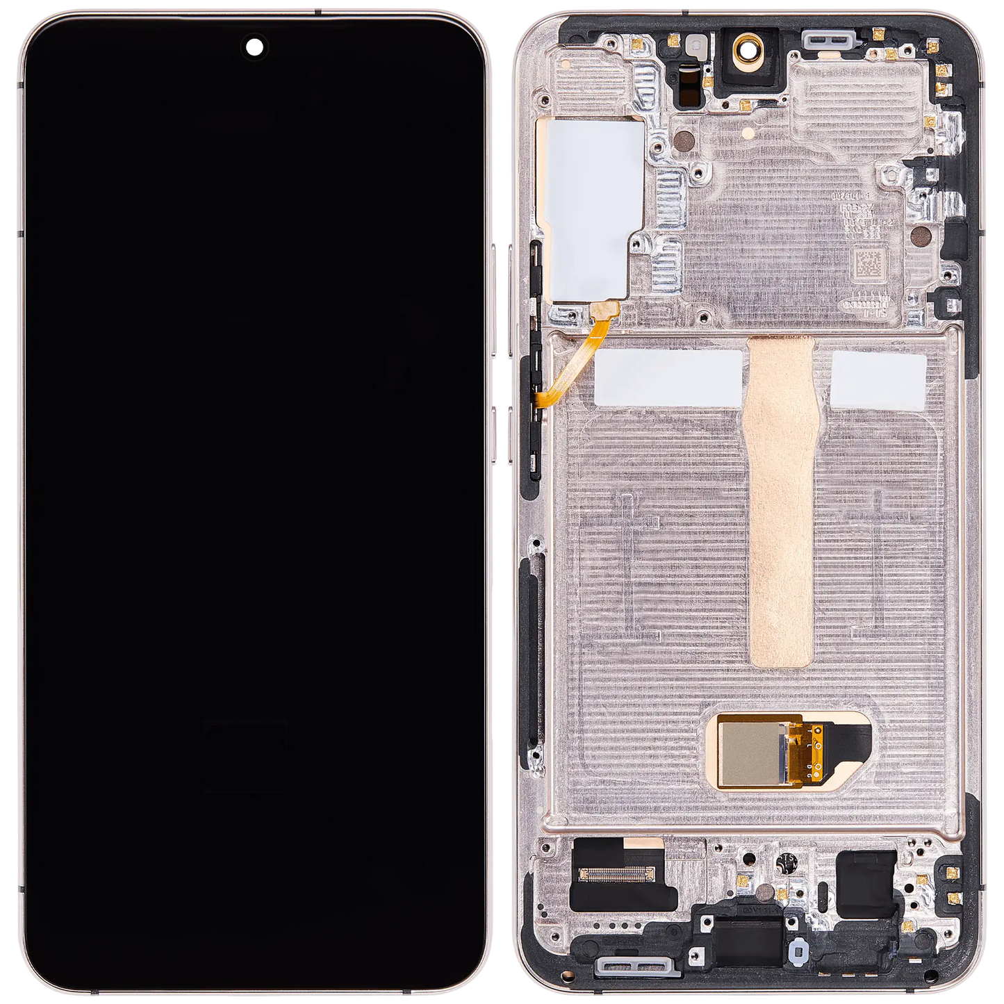 OLED Assembly With Frame For Samsung Galaxy S22 Plus 5G (US & International Version) (Aftermarket Plus) (120Hz) (Pink Gold / Violet)