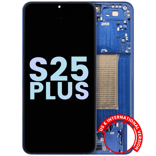 OLED Assembly With Frame For Samsung Galaxy S25 Plus 5G (US & International Version) (Service Pack) (Navy)