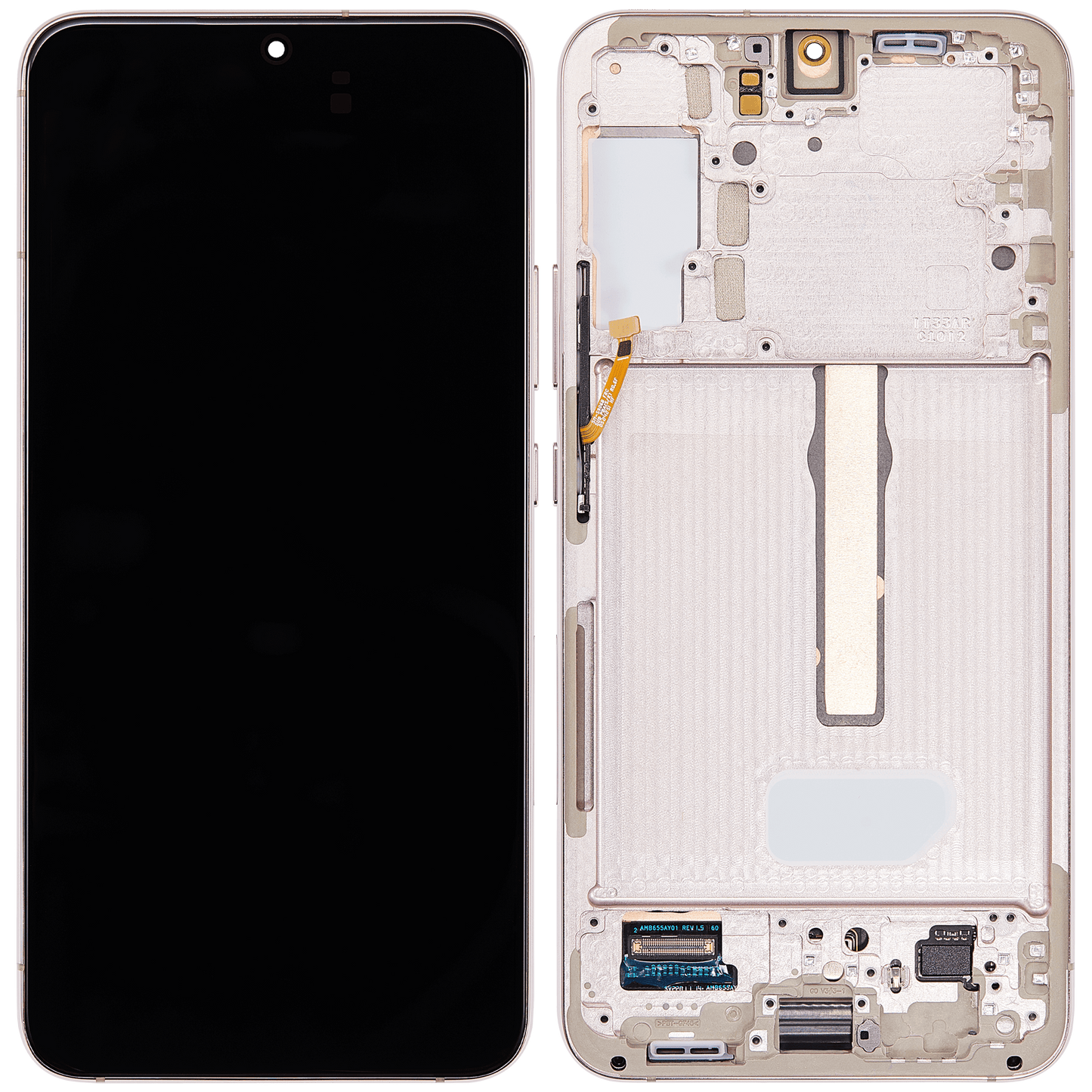 OLED Assembly With Frame For Samsung Galaxy S22 Plus 5G (Service Pack) (Pink Gold)