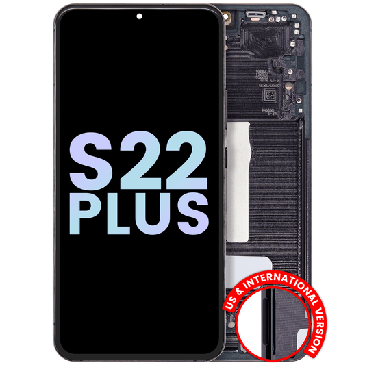 OLED Assembly With Frame For Samsung Galaxy S22 Plus 5G (Service Pack) (Phantom Black)