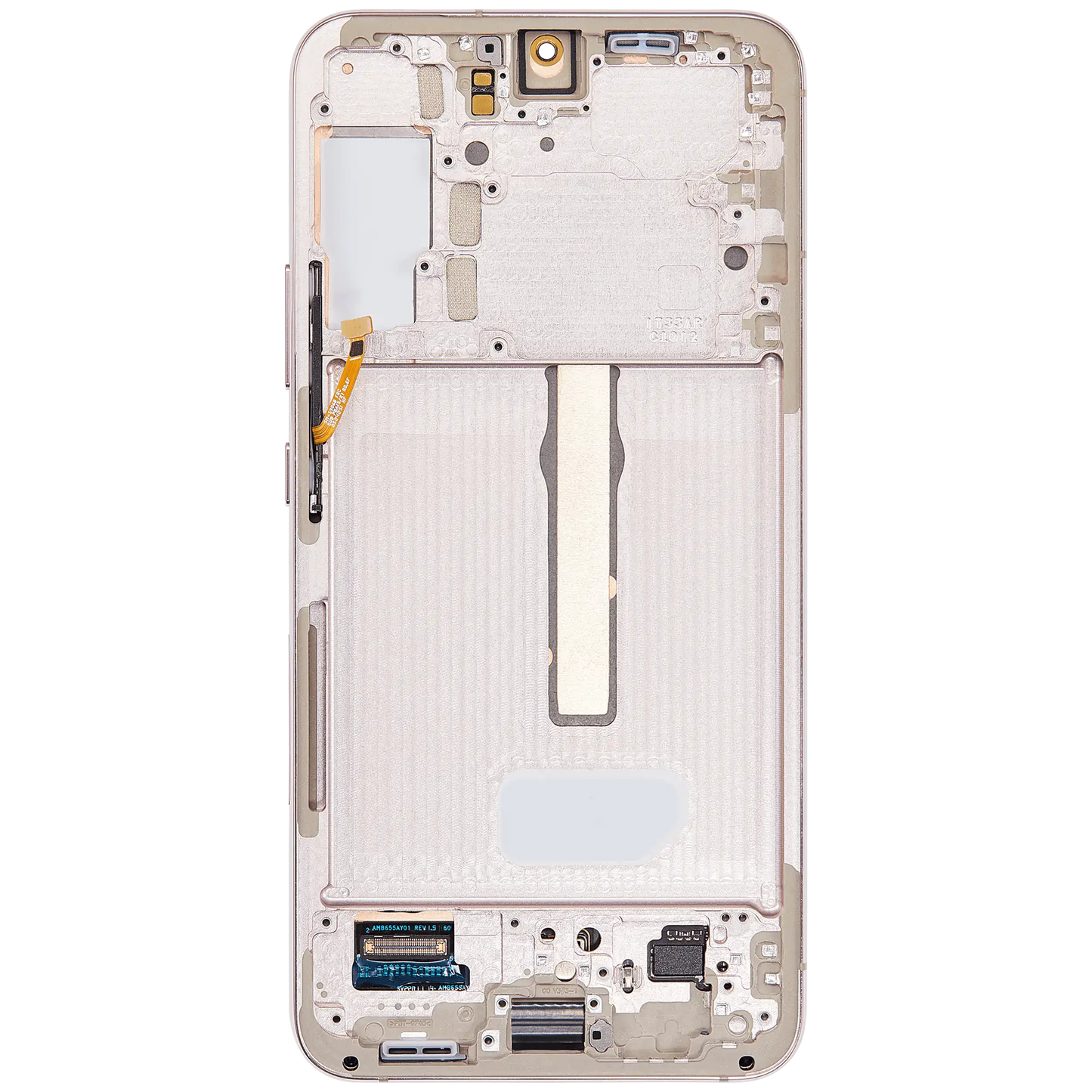 OLED Assembly With Frame For Samsung Galaxy S22 Plus 5G (Used OEM Pull: Grade B/C) (Pink Gold)