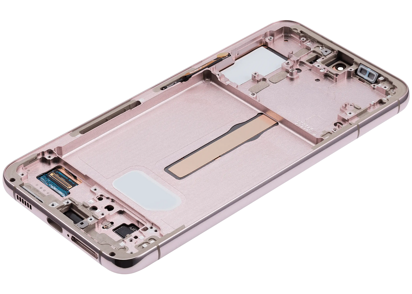 OLED Assembly With Frame For Samsung Galaxy S22 Plus 5G (Used OEM Pull: Grade B/C) (Pink Gold)