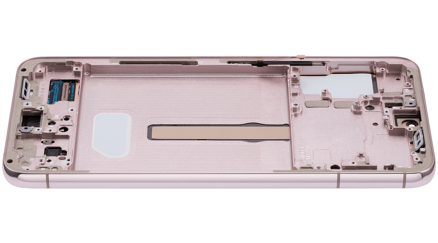 OLED Assembly With Frame For Samsung Galaxy S22 Plus 5G (Used OEM Pull: Grade B/C) (Pink Gold)