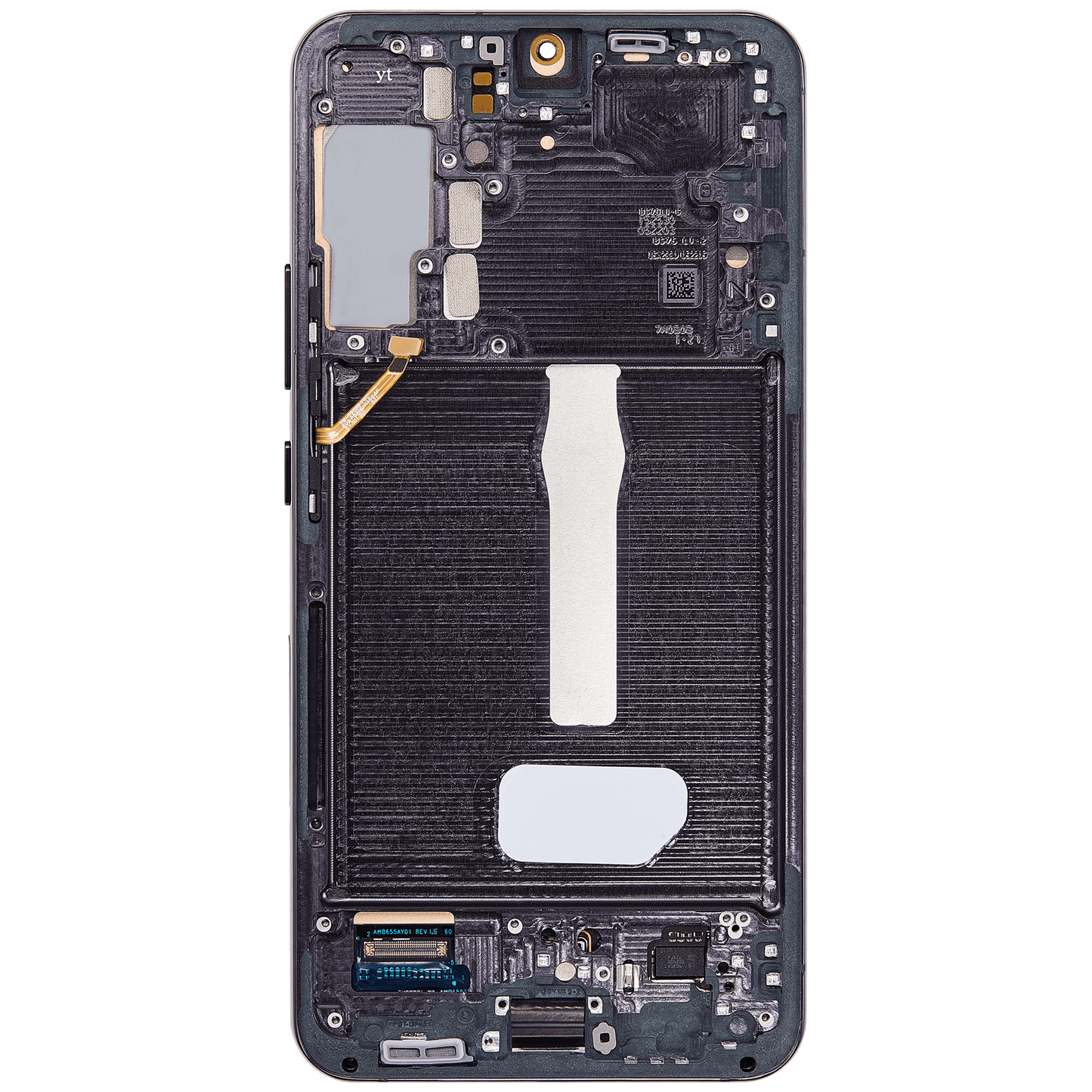 OLED Assembly With Frame For Samsung Galaxy S22 Plus 5G (Used OEM Pull: Grade B/C) (Phantom Black)