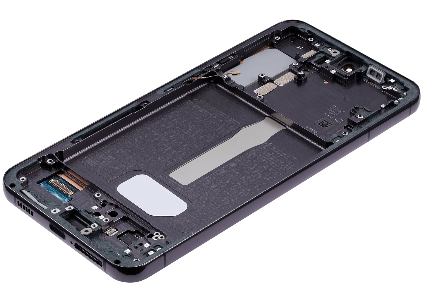 OLED Assembly With Frame For Samsung Galaxy S22 Plus 5G (Used OEM Pull: Grade B/C) (Phantom Black)