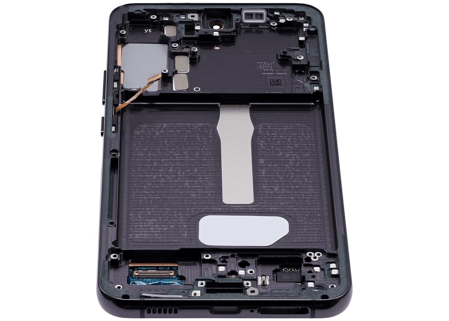 OLED Assembly With Frame For Samsung Galaxy S22 Plus 5G (Used OEM Pull: Grade B/C) (Phantom Black)