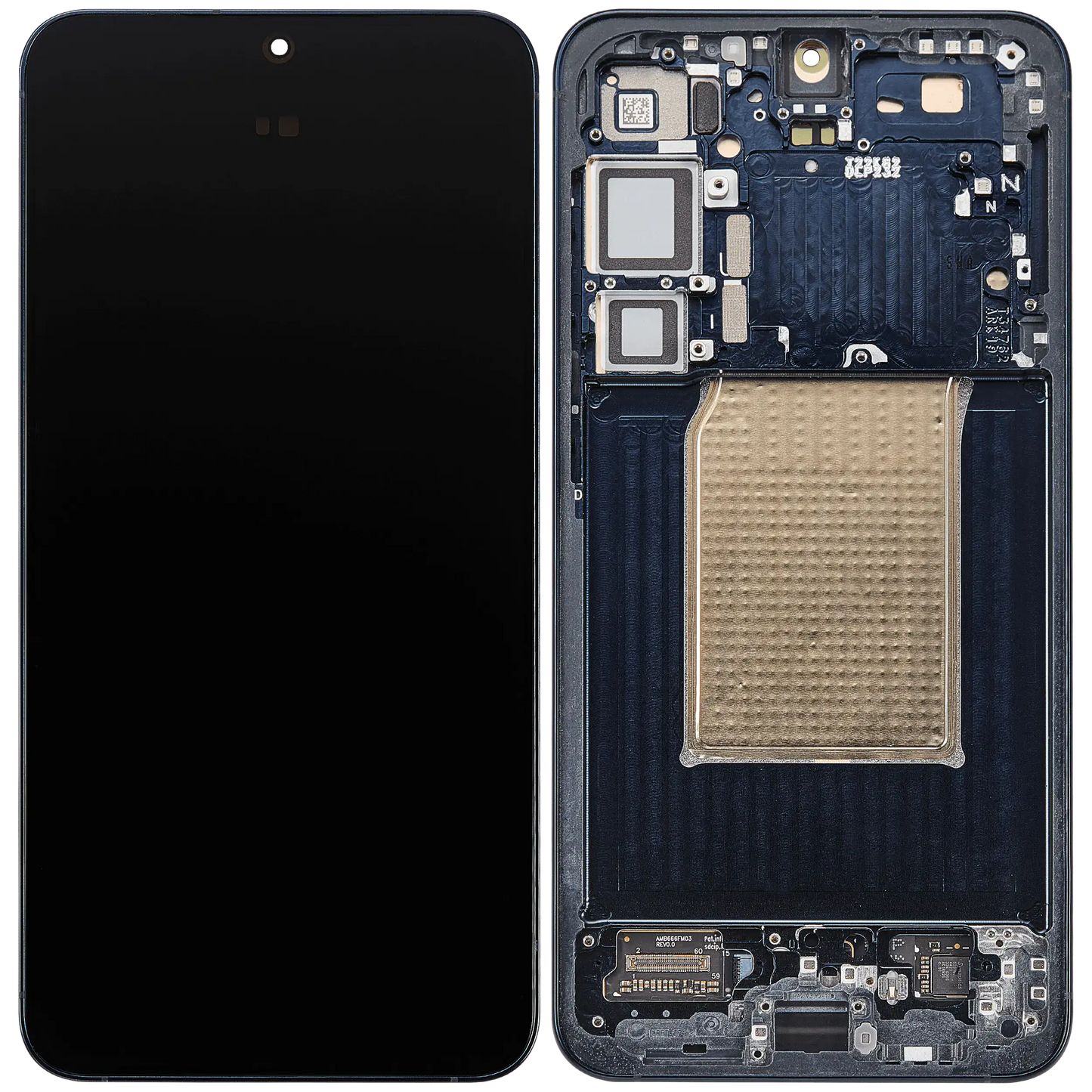 OLED Assembly With Frame For Samsung Galaxy S25 Plus 5G (US & International Version) (Aftermarket Plus) (Blue Black)