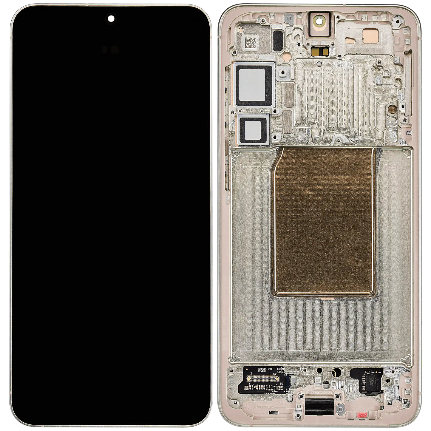 OLED Assembly With Frame For Samsung Galaxy S25 Plus 5G (US & International Version) (Aftermarket Plus) (Pink Gold)