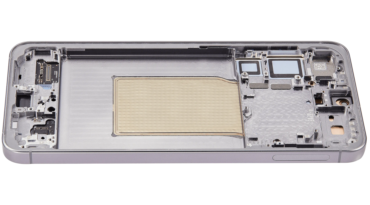 OLED Assembly With Frame For Samsung Galaxy S25 Plus 5G (US & International Version) (Aftermarket Plus) (Silver Shadow)