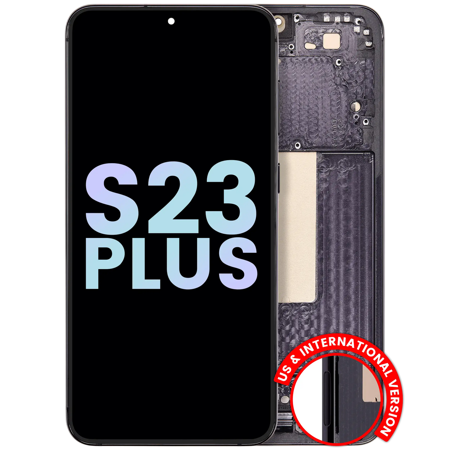 OLED Assembly With Frame For Samsung Galaxy S23 Plus 5G (US & International) (Service Pack) (Phantom Black)