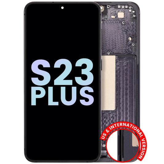 OLED Assembly With Frame For Samsung Galaxy S23 Plus 5G (US & International) (Service Pack) (Phantom Black)