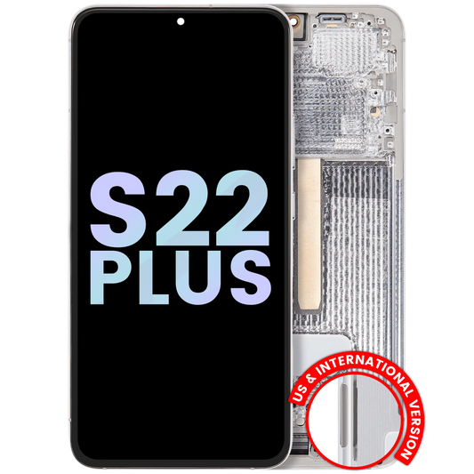 OLED Assembly With Frame For Samsung Galaxy S22 Plus 5G (Service Pack) (White)