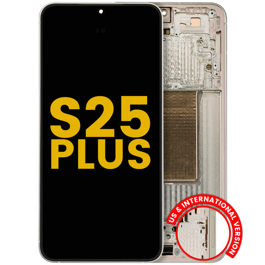 OLED Assembly With Frame For Samsung Galaxy S25 Plus 5G (US & International Version) (Refurbished) (Pink Gold)