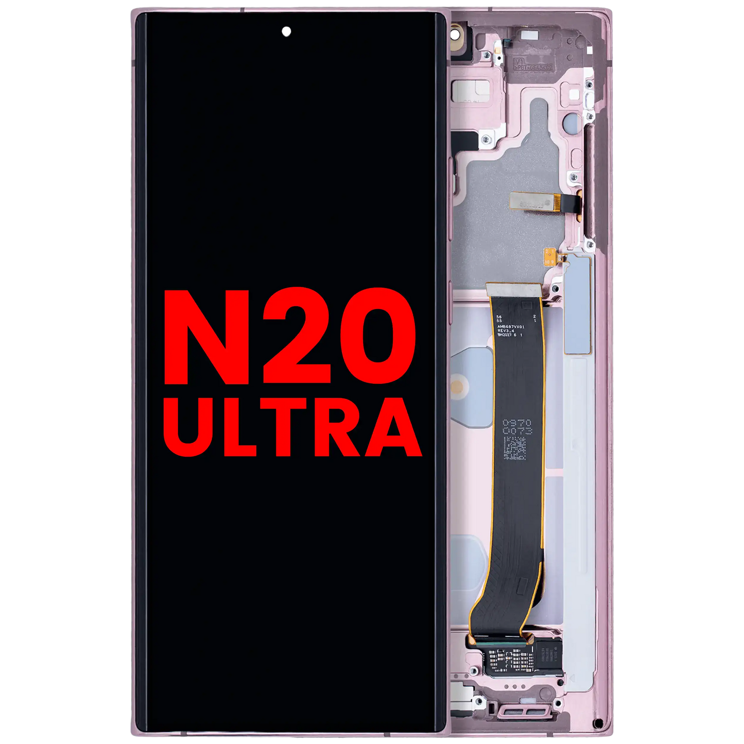OLED Assembly With Frame For Samsung Galaxy Note 20 Ultra 5G (Aftermarket Plus) (Mystic Bronze)