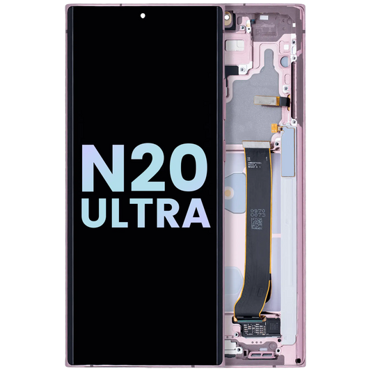OLED Assembly With Frame For Samsung Galaxy Note 20 Ultra 5G (Service Pack) (Mystic Bronze)