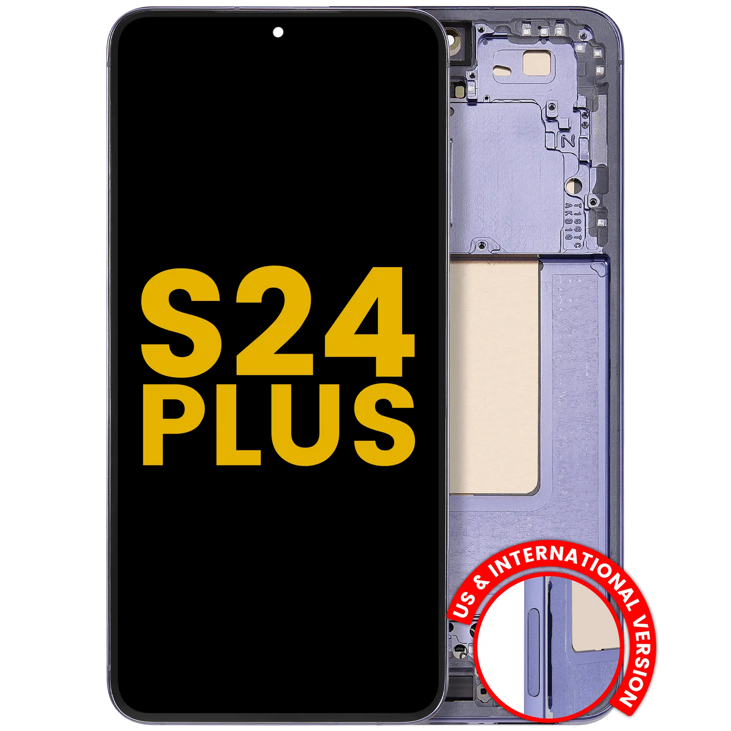 OLED Assembly With Frame For Samsung Galaxy S24 Plus 5G (US & International Version) (Refurbished) (Cobalt Violet)