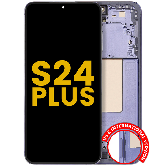 OLED Assembly With Frame For Samsung Galaxy S24 Plus 5G (US & International Version) (Refurbished) (Cobalt Violet)
