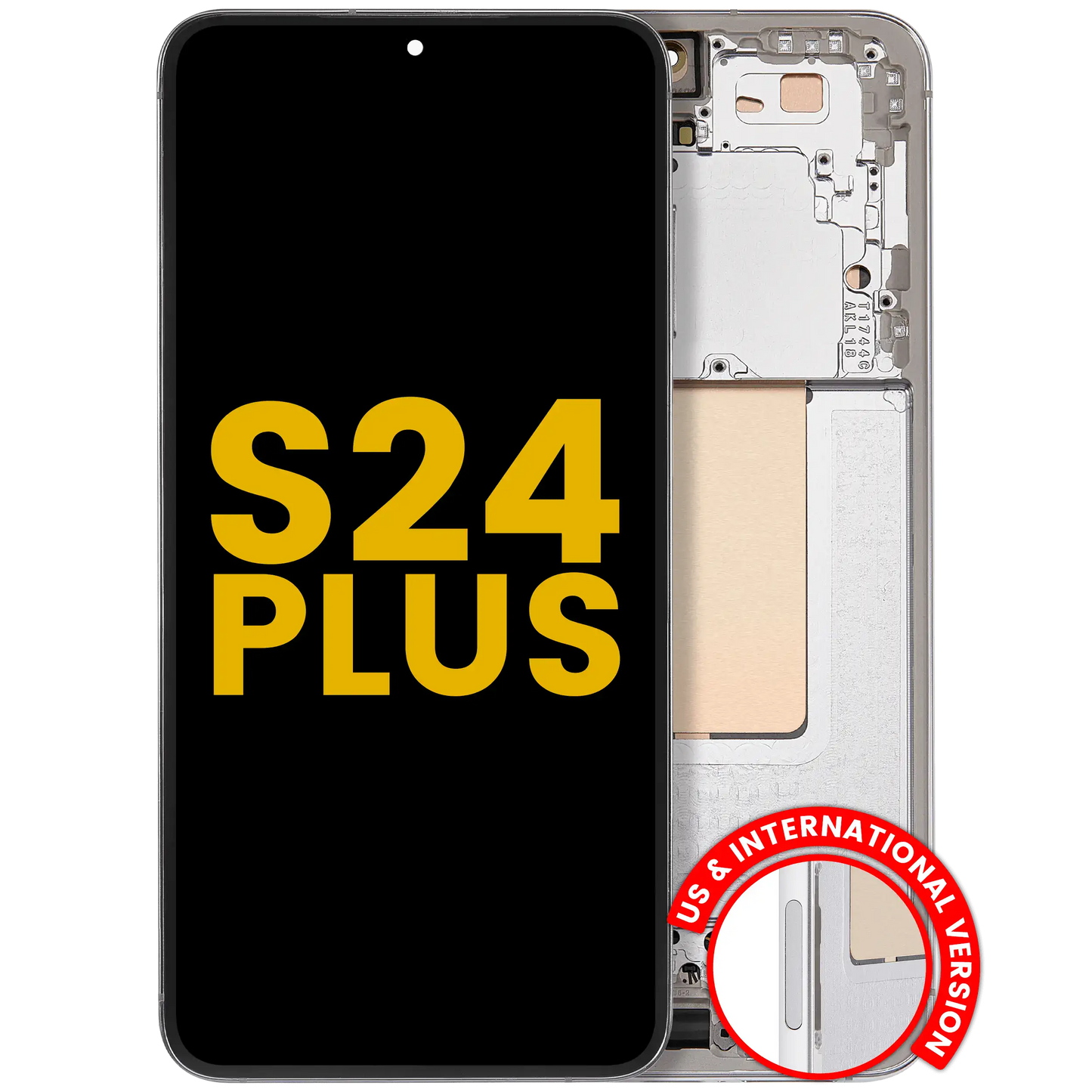 OLED Assembly With Frame For Samsung Galaxy S24 Plus 5G (US & International Version) (Refurbished) (Marble Grey)