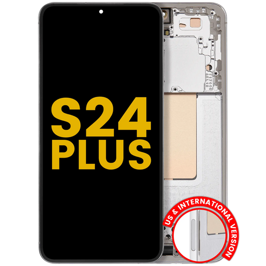 OLED Assembly With Frame For Samsung Galaxy S24 Plus 5G (US & International Version) (Refurbished) (Marble Grey)