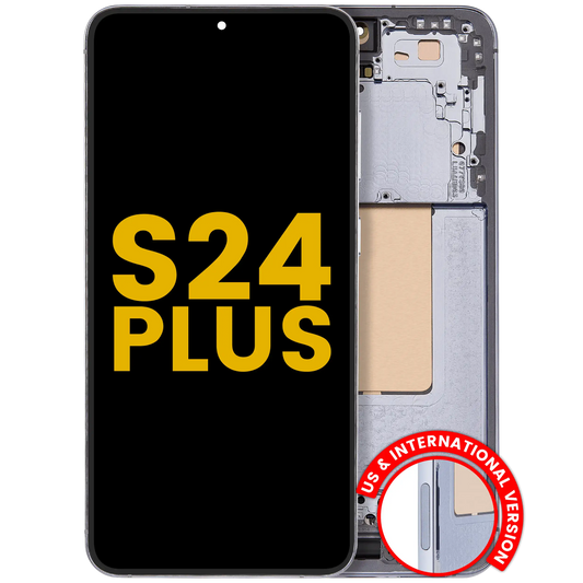 OLED Assembly With Frame For Samsung Galaxy S24 Plus 5G (US & International Version) (Refurbished) (Sapphire Blue)