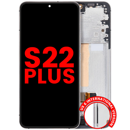OLED Assembly With Frame For Samsung Galaxy S22 Plus 5G (US & International Version) (Aftermarket Plus) (White)