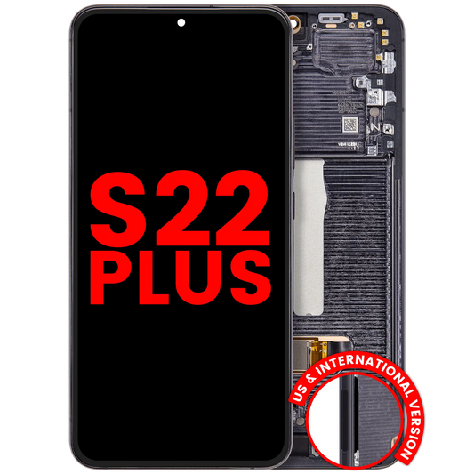 OLED Assembly With Frame For Samsung Galaxy S22 Plus 5G (US & International Version) (Aftermarket Plus) (Phantom Black)