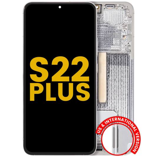 OLED Assembly With Frame For Samsung Galaxy S22 Plus 5G (US & International Version) (Refurbished) (White)