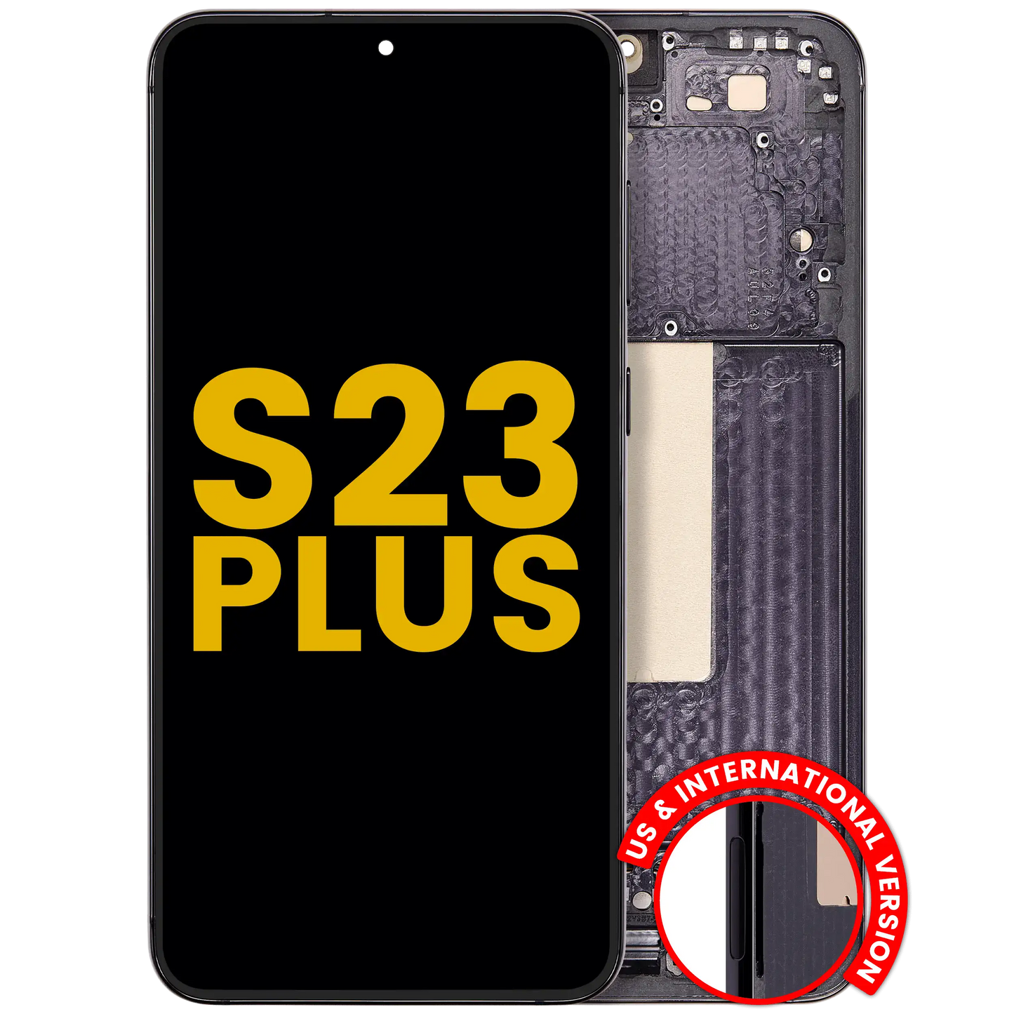 OLED Assembly With Frame For Samsung Galaxy S23 Plus 5G (US & International) (Refurbished) (Phantom Black)
