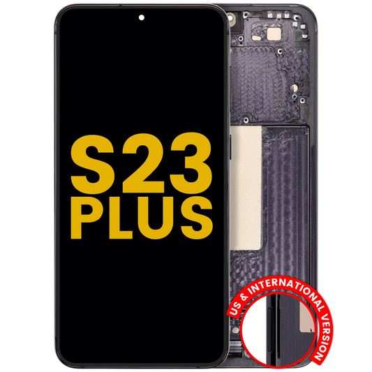 OLED Assembly With Frame For Samsung Galaxy S23 Plus 5G (US & International) (Refurbished) (Phantom Black)