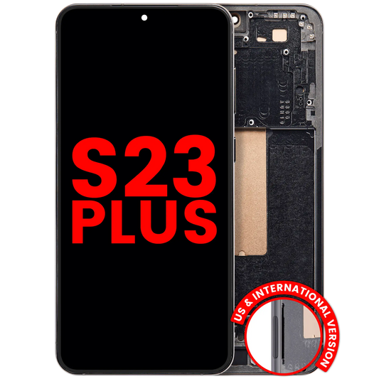 OLED Assembly With Frame For Samsung Galaxy S23 Plus (US & International) (Aftermarket Plus) (Green)