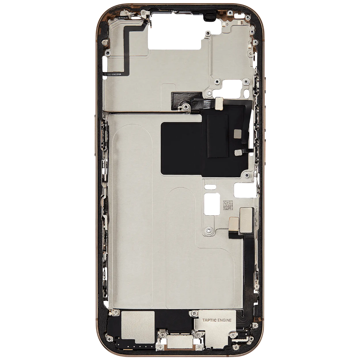 Mid-Frame Housing W/ Small Parts For iPhone 16 Pro (US Version) (Used OEM Pull: Grade A) (Desert Titanium)