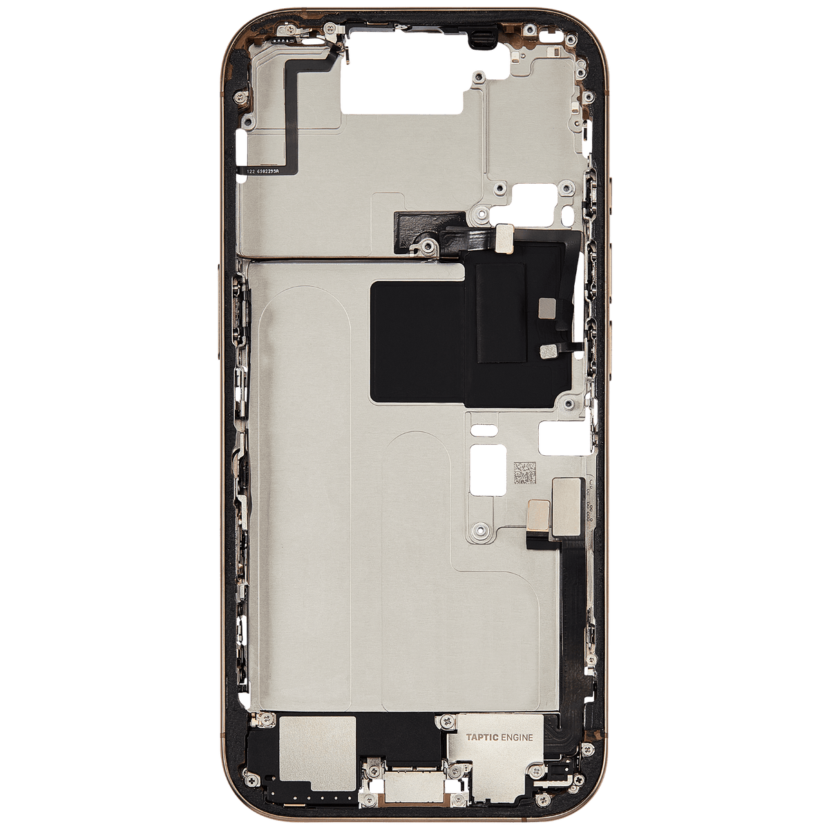 Mid-Frame Housing W/ Charging Port Flex & Small Parts For iPhone 16 Pro (US Version) (Used OEM Pull: Grade A) (Desert Titanium) — product photo 9