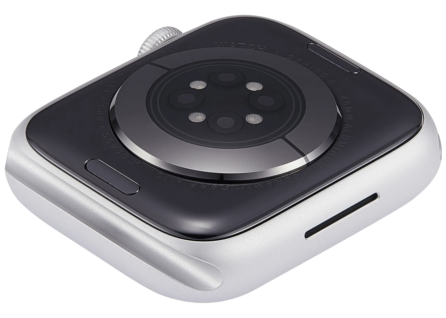 Housing Assembly Compatible For Watch Series 8 (45MM) (Used OEM Pull: Grade A) (Cellular Version) (Aluminum / Silver)