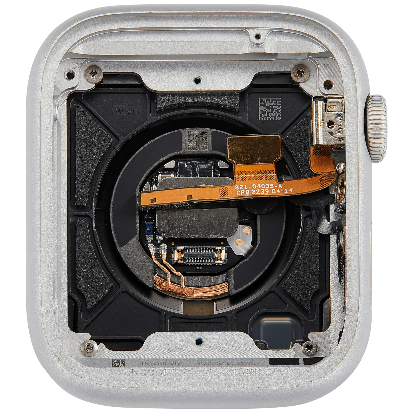 Housing Assembly Compatible For Watch Series 8 (45MM) (Used OEM Pull: Grade A) (GPS Version) (Aluminum / Silver)
