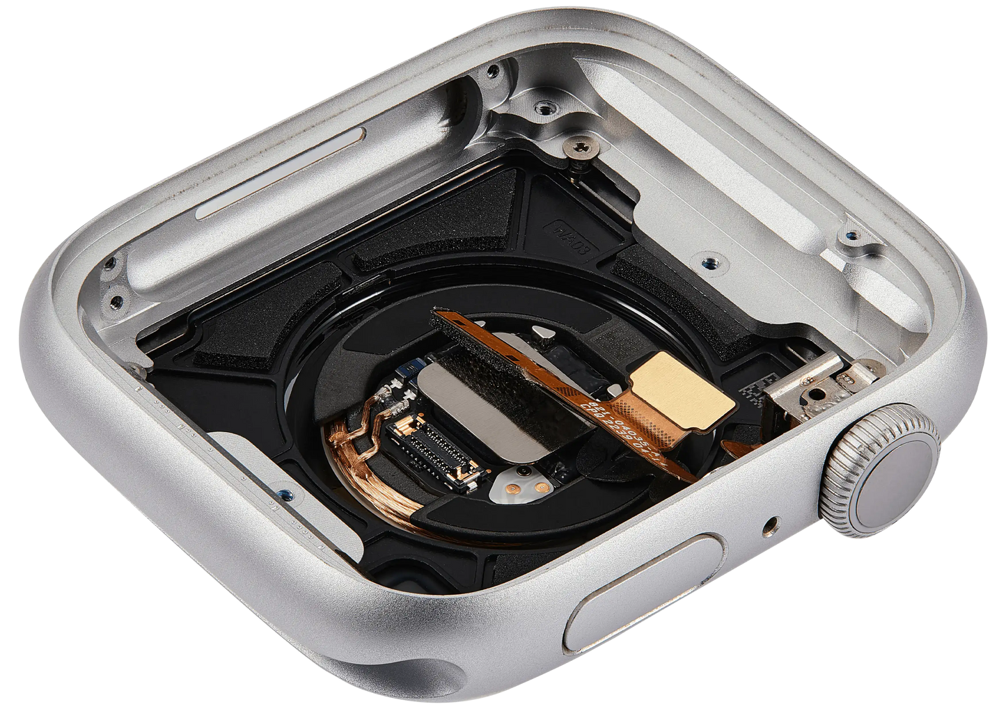 Housing Assembly Compatible For Watch Series 8 (45MM) (Used OEM Pull: Grade A) (GPS Version) (Aluminum / Silver)