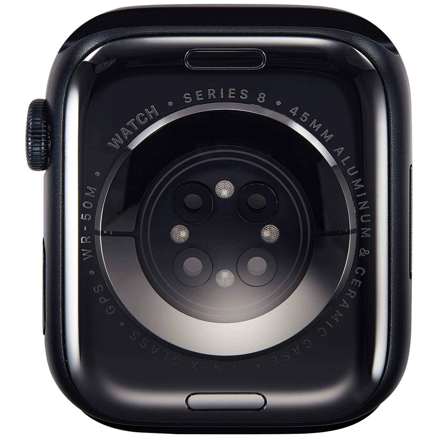 Housing Assembly Compatible For Watch Series 8 (45MM) (Used OEM Pull: Grade A) (GPS Version) (Aluminum / Midnight)