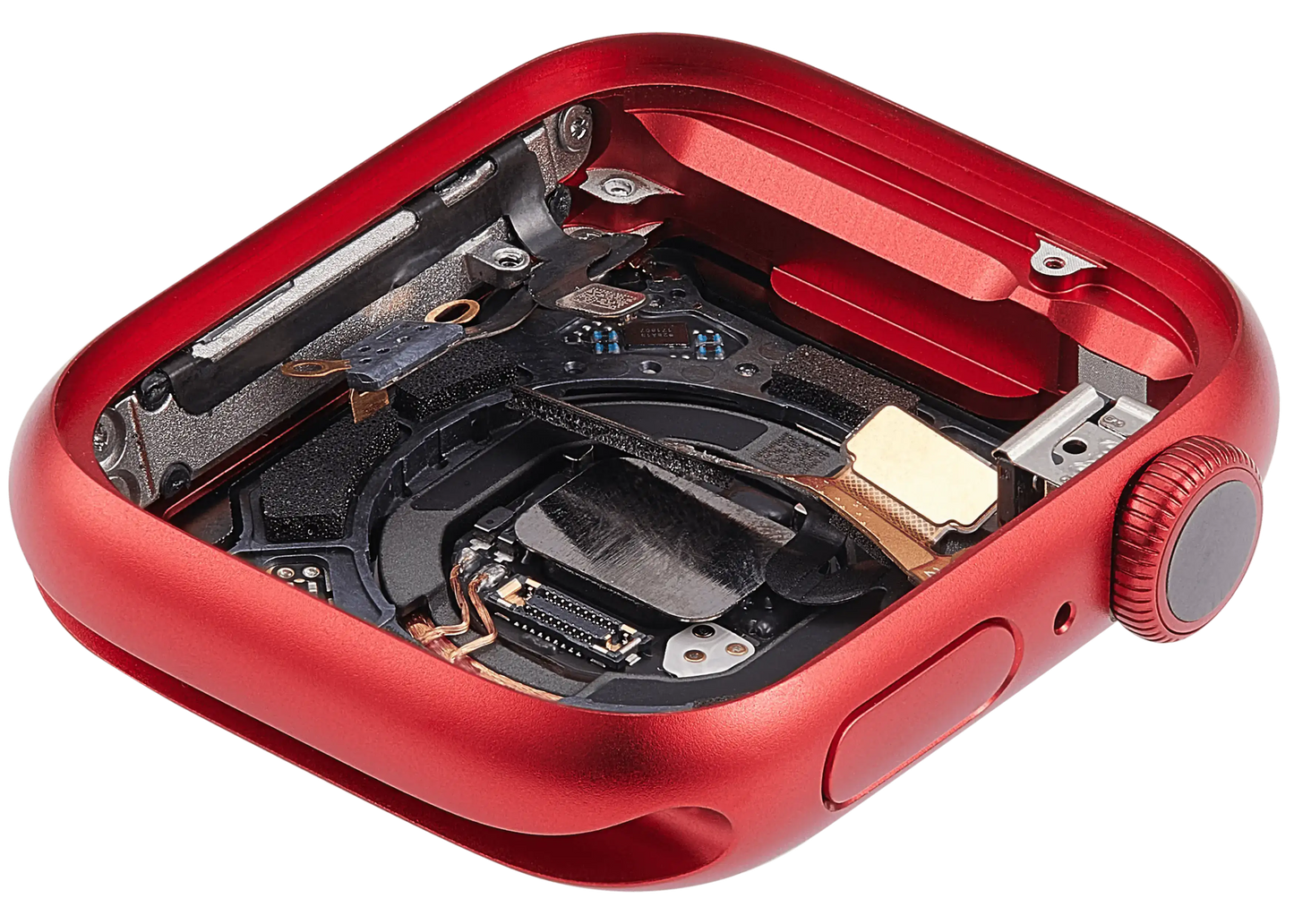 Housing Assembly Compatible For Watch Series 9 (41MM) (Used OEM Pull: Grade A) (Cellular Version) (Aluminum / Red)