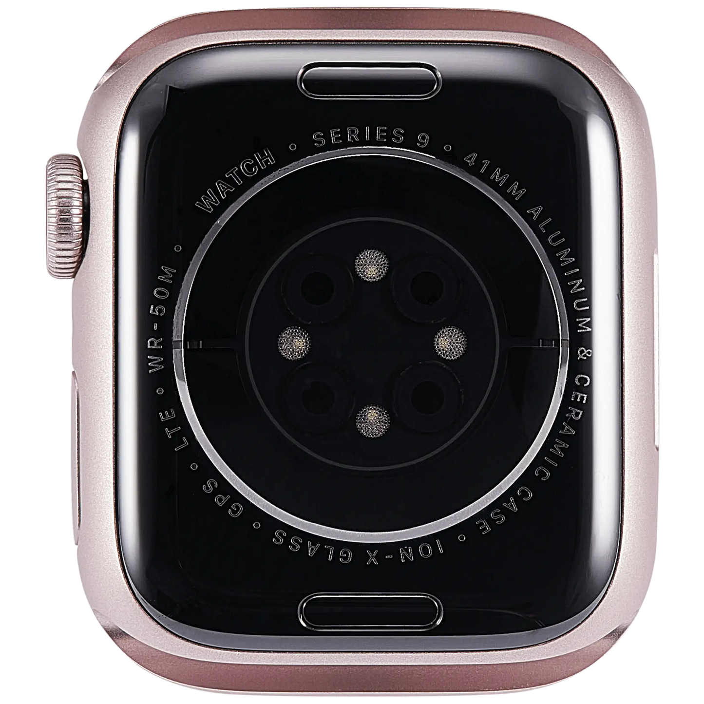 Housing Assembly Compatible For Watch Series 9 (41MM) (Used OEM Pull: Grade A) (Cellular Version) (Aluminum / Pink)