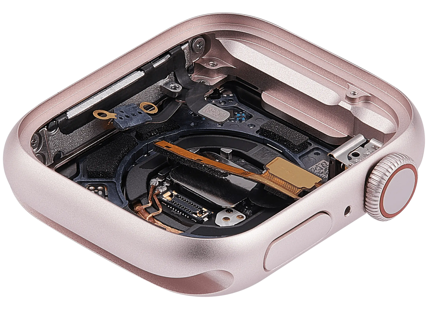 Housing Assembly Compatible For Watch Series 9 (41MM) (Used OEM Pull: Grade A) (Cellular Version) (Aluminum / Pink)