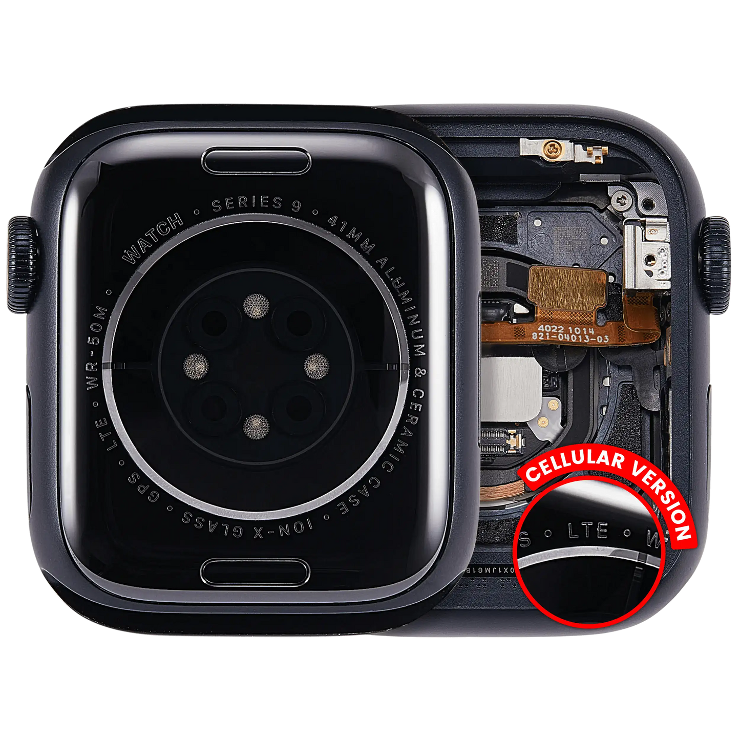 Housing Assembly Compatible For Watch Series 9 (41MM) (Used OEM Pull: Grade A (Cellular Version) (Aluminum / Midnight)
