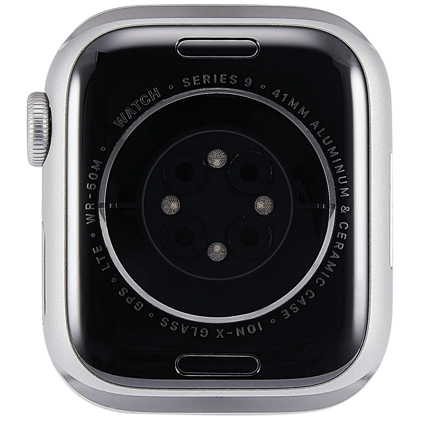 Housing Assembly Compatible For Watch Series 9 (41MM) (Used OEM Pull: Grade A) (Cellular Version) (Aluminum / Silver)