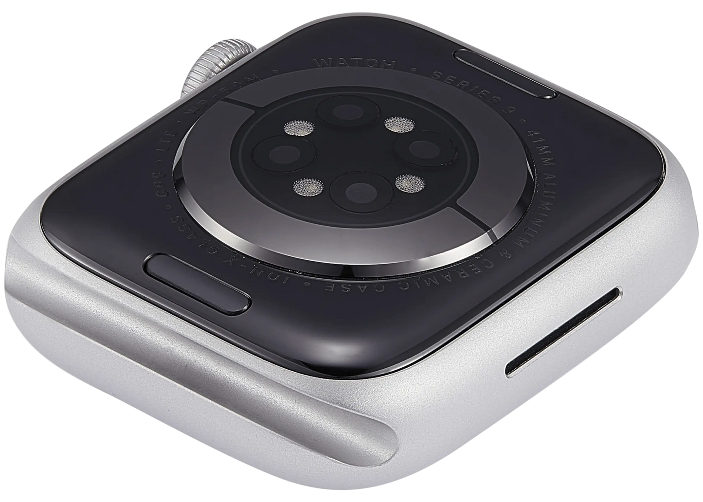 Housing Assembly Compatible For Watch Series 9 (41MM) (Used OEM Pull: Grade A) (Cellular Version) (Aluminum / Silver)