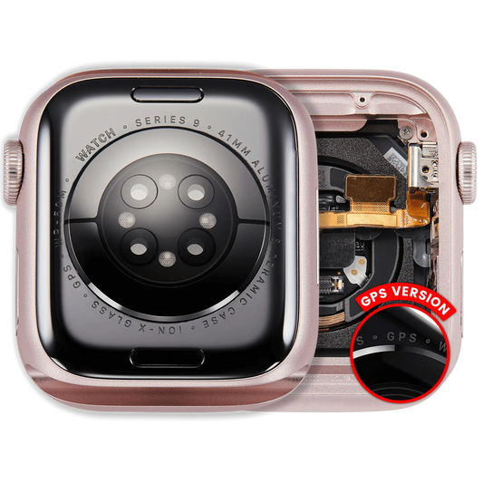 Housing Assembly Compatible For Watch Series 9 (41MM) (Used OEM Pull: Grade A) (GPS Version) (Aluminum / Pink)