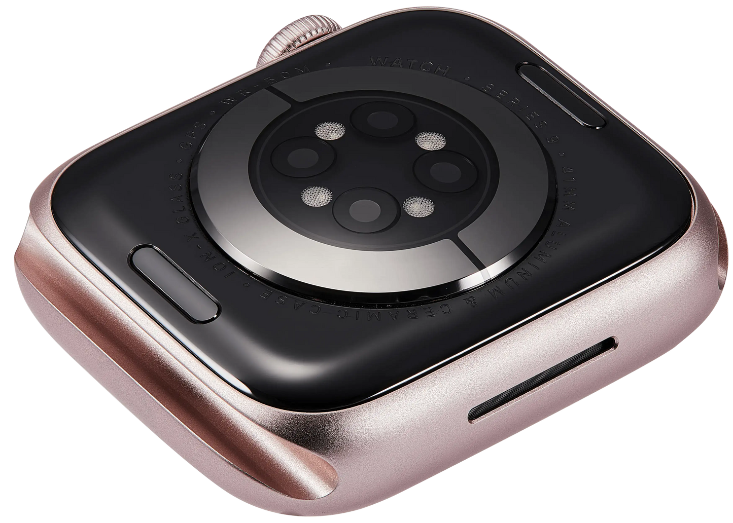 Housing Assembly Compatible For Watch Series 9 (41MM) (Used OEM Pull: Grade A) (GPS Version) (Aluminum / Pink)