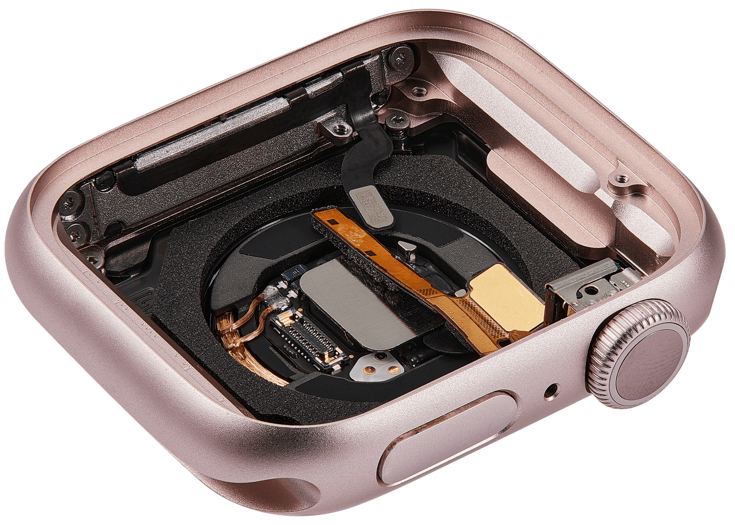 Housing Assembly Compatible For Watch Series 9 (41MM) (Used OEM Pull: Grade A) (GPS Version) (Aluminum / Pink)