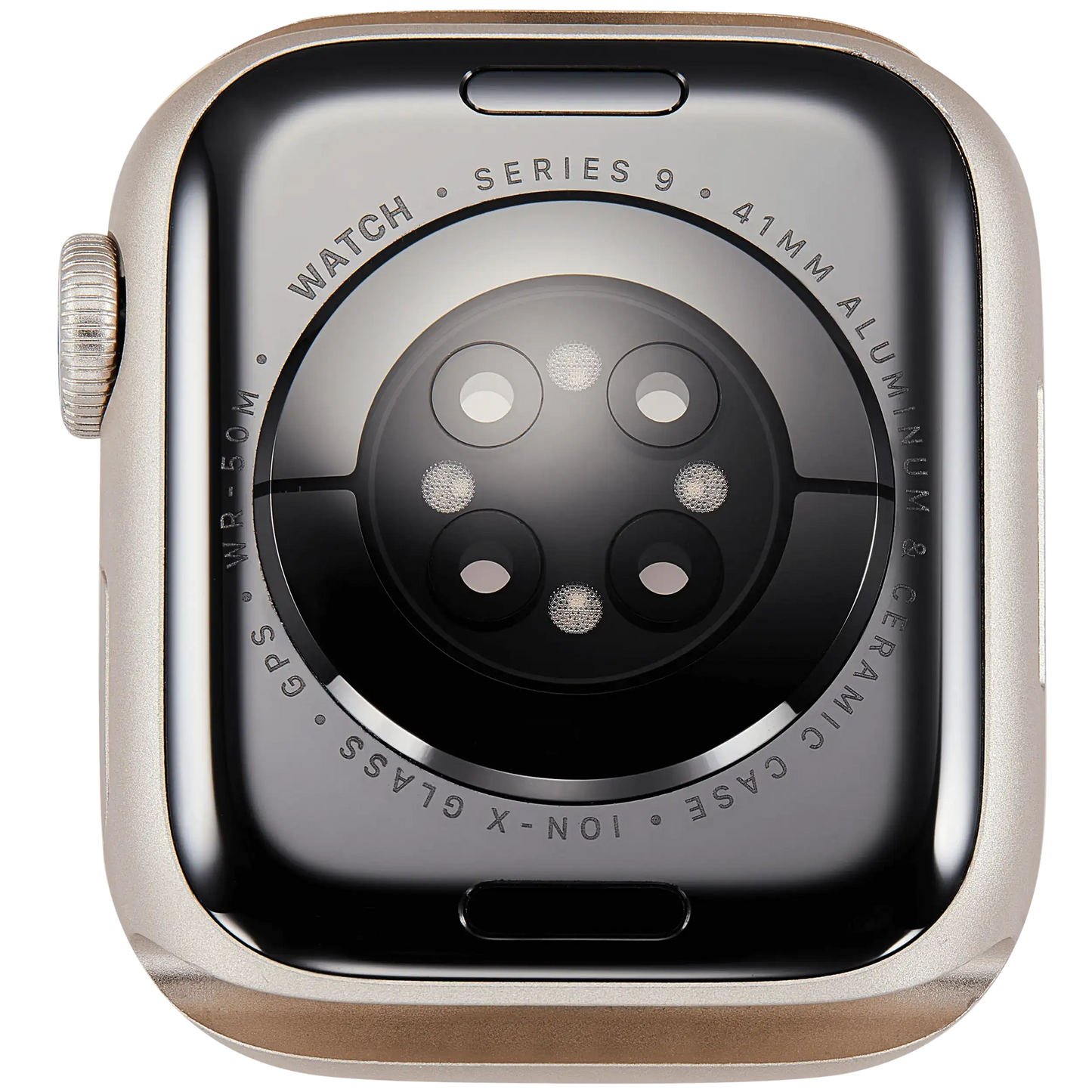 Housing Assembly Compatible For Watch Series 9 (41MM) (Used OEM Pull: Grade A) (GPS Version) (Aluminum / Starlight)