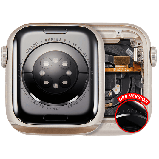 Housing Assembly Compatible For Watch Series 9 (41MM) (Used OEM Pull: Grade A) (GPS Version) (Aluminum / Starlight)
