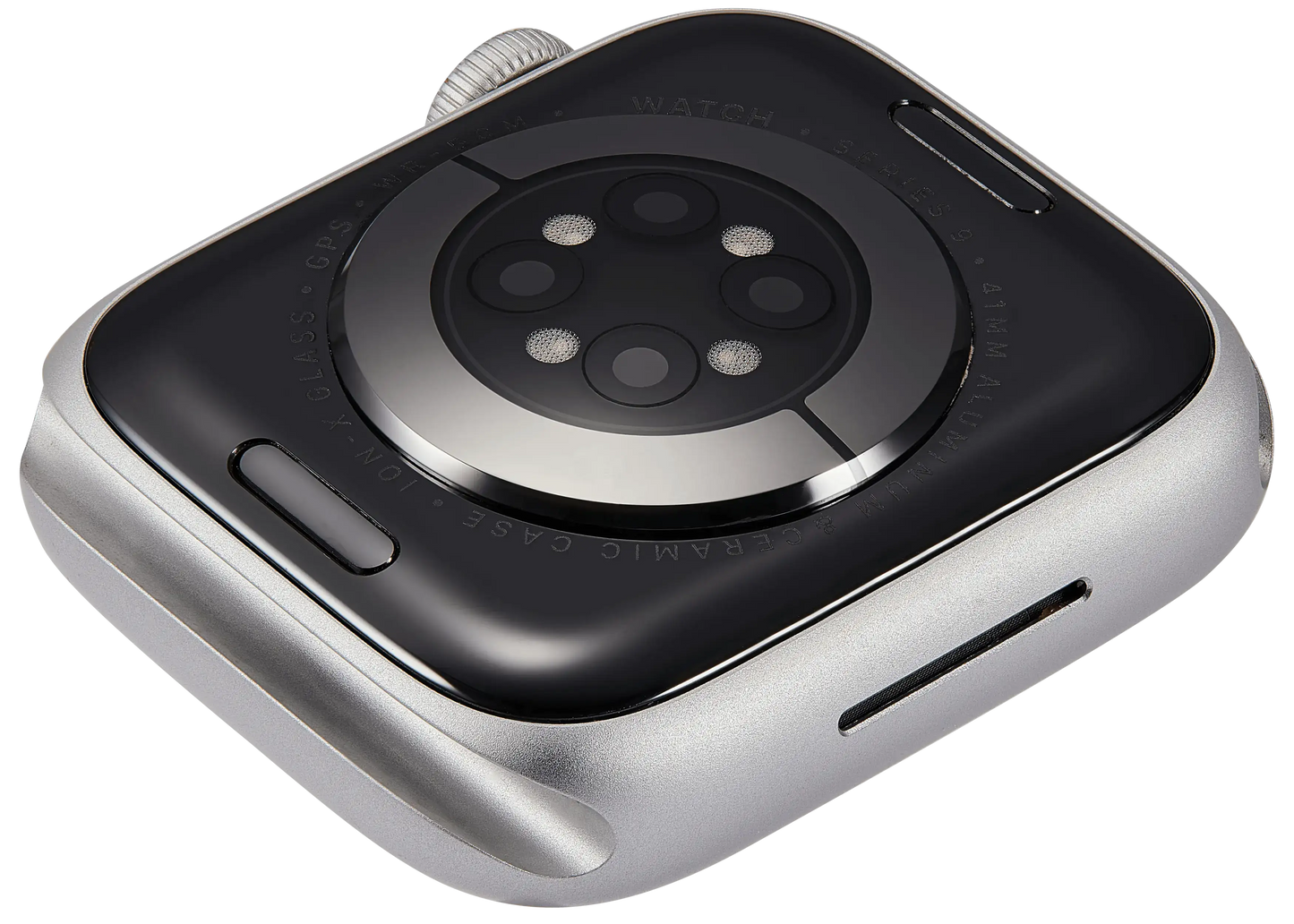 Housing Assembly Compatible For Watch Series 9 (41MM) (Used OEM Pull: Grade A) (GPS Version) (Aluminum / Silver)