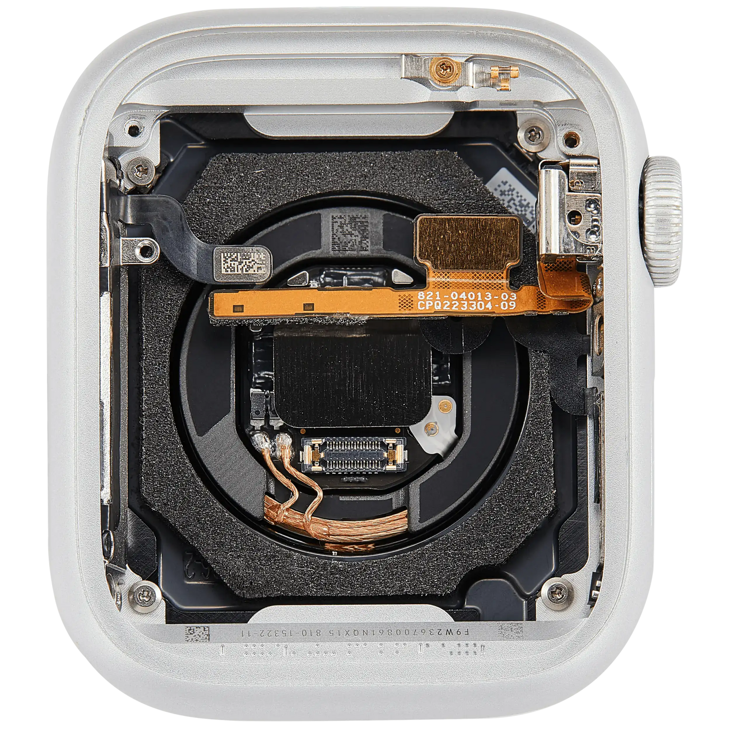 Housing Assembly Compatible For Watch Series 9 (41MM) (Used OEM Pull: Grade A) (GPS Version) (Aluminum / Silver)