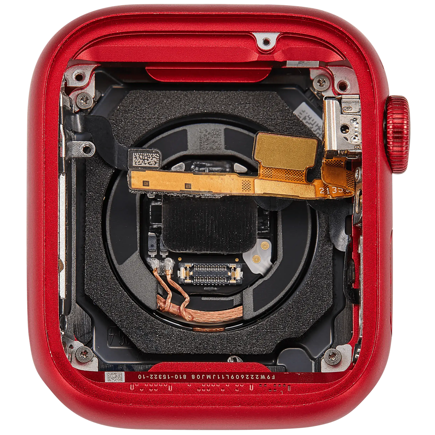 Housing Assembly Compatible For Watch Series 9 (41MM) (Used OEM Pull: Grade A) (GPS Version) (Aluminum / Red)